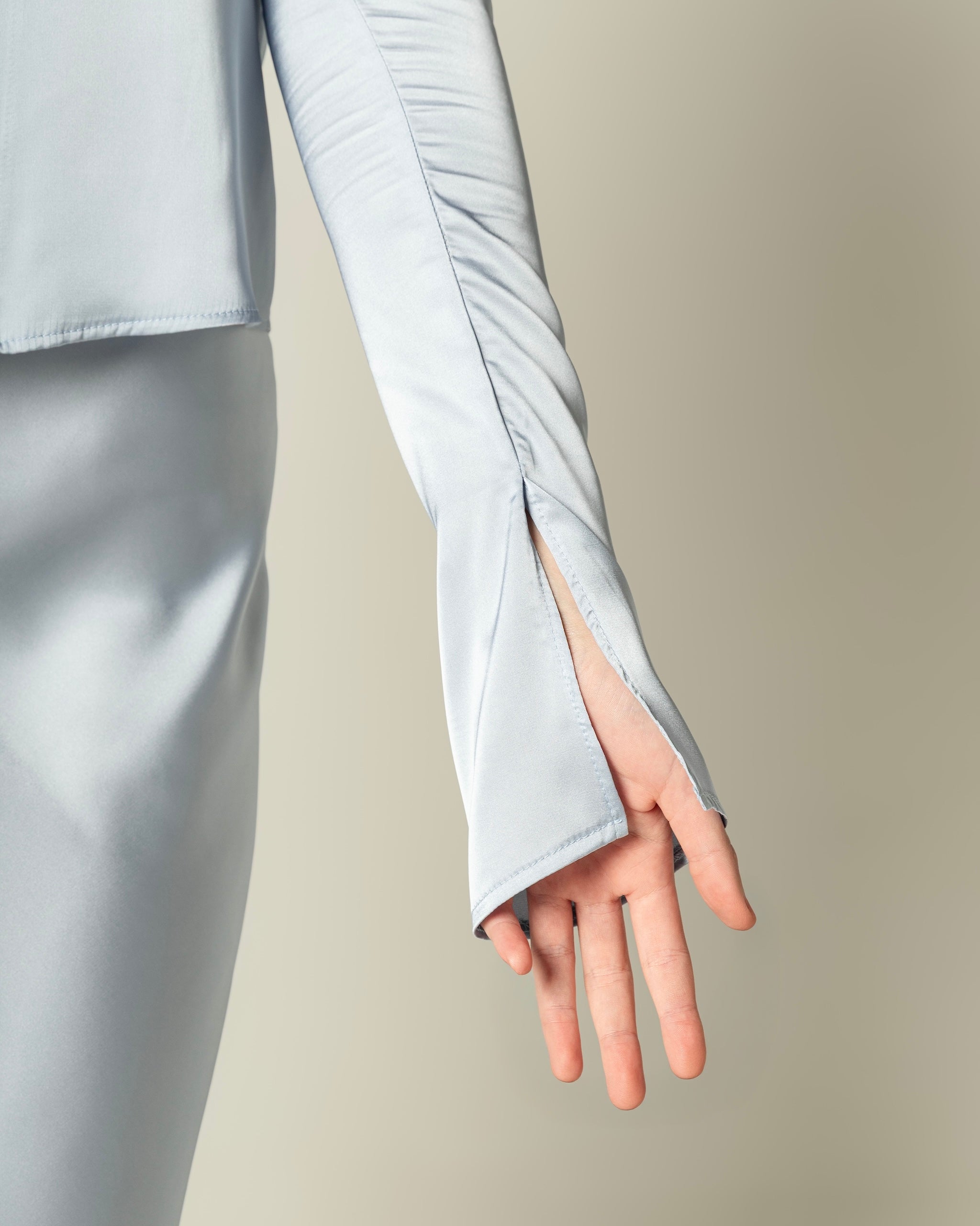 Ella Skye Blue Tie Blouse