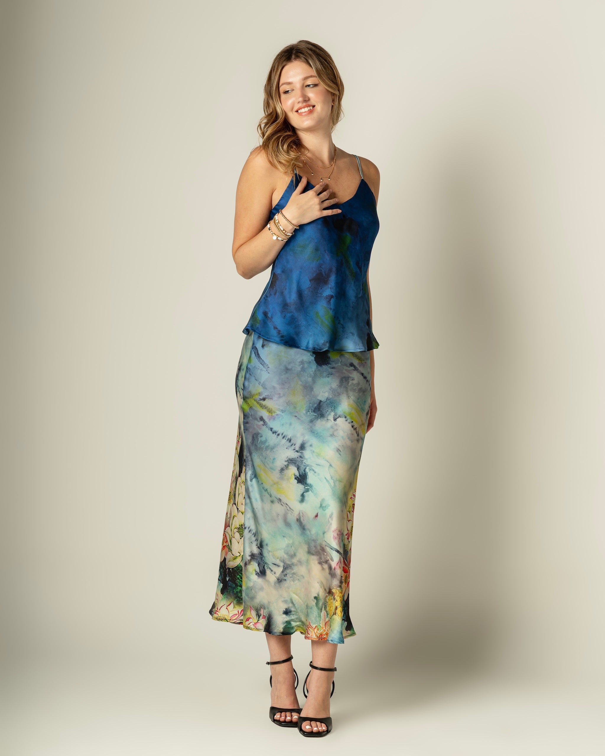 Emily Printed Strappy Top