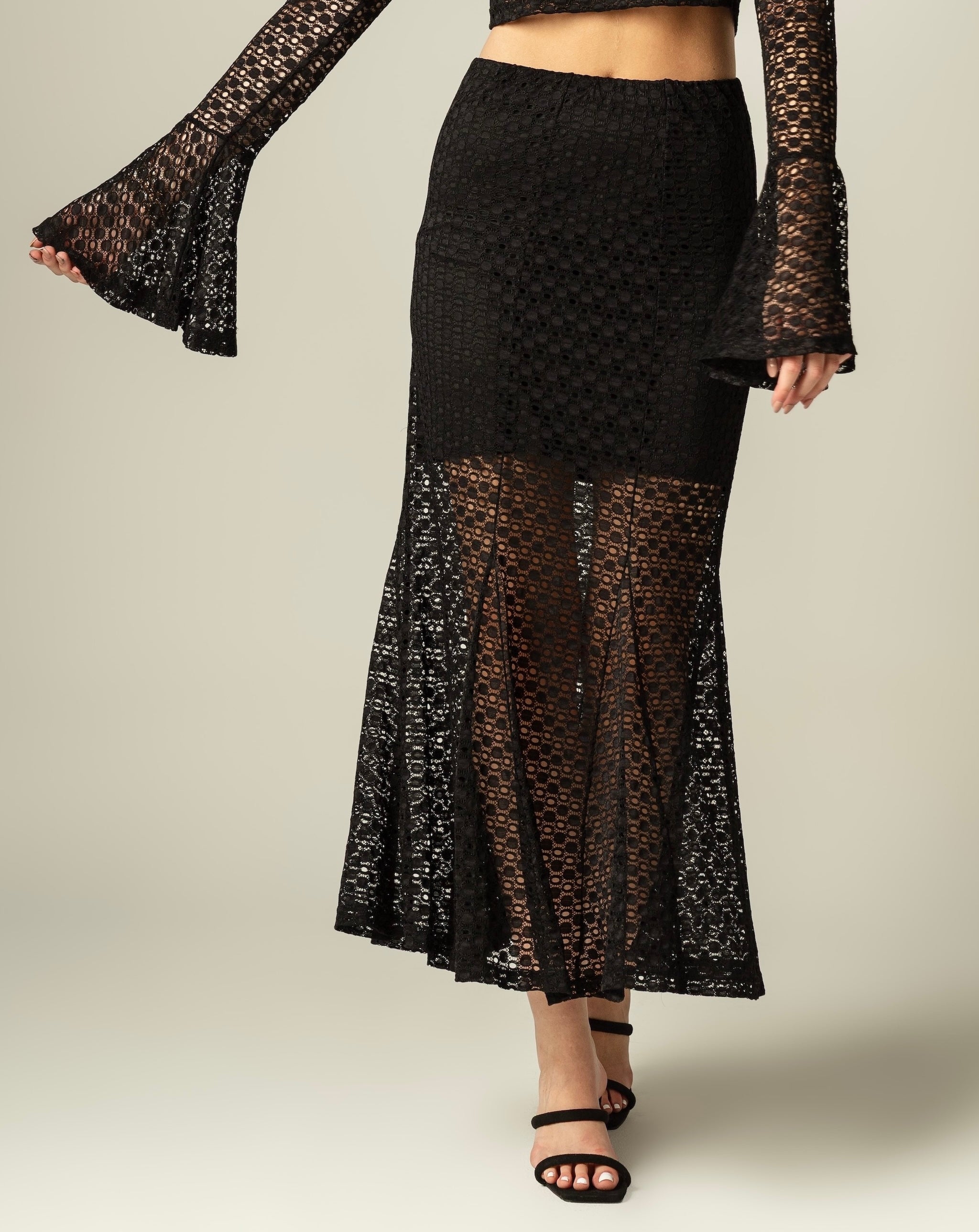 Belle Godet Lace Skirt